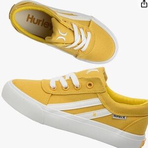 Hurley Boardy Kids Lace Up Canvas Sneakers – Boys and Girls size 13